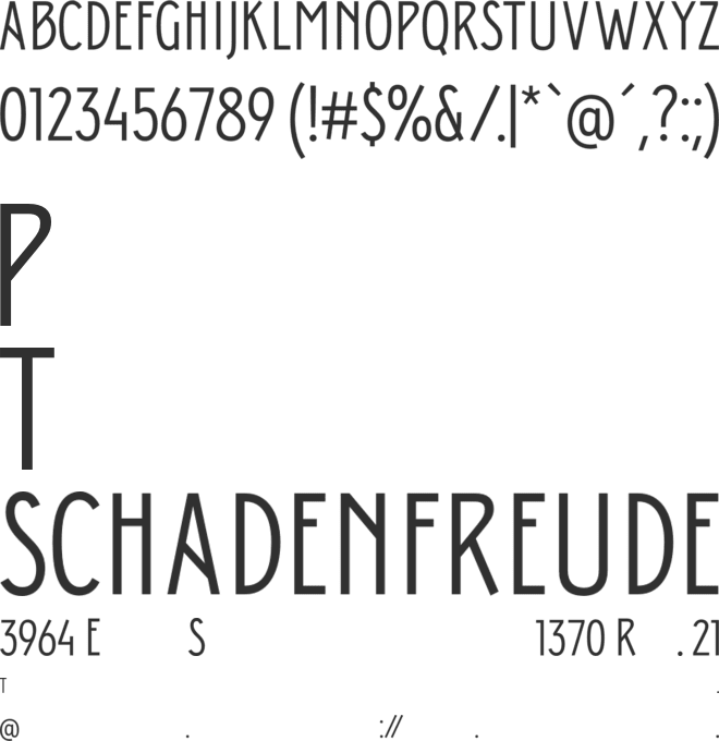 Donau Uppercase font preview
