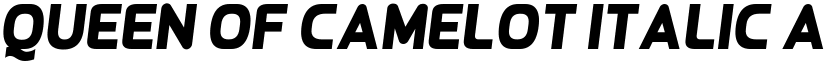 Queen of Camelot Italic font