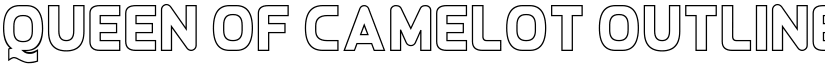 Queen of Camelot Outlines font