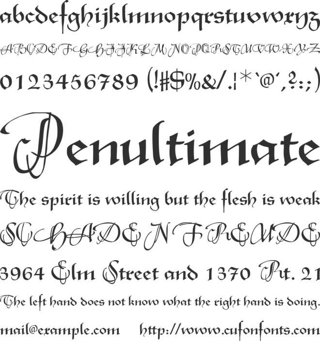 XmasTerpiece font preview