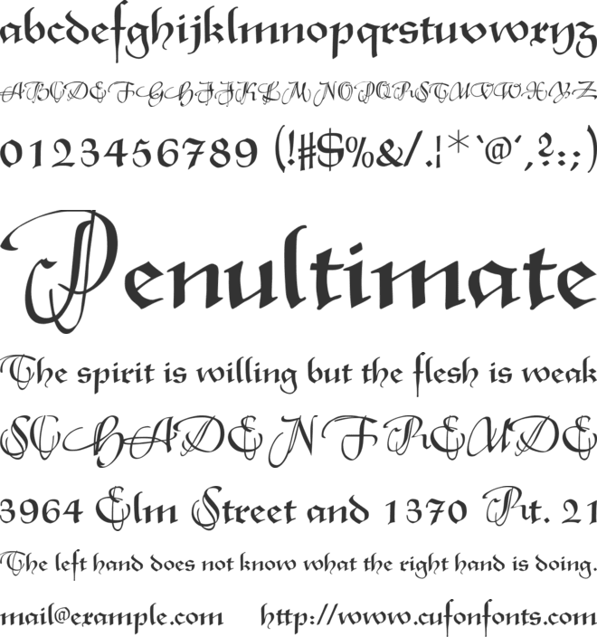 XmasTerpiece font preview