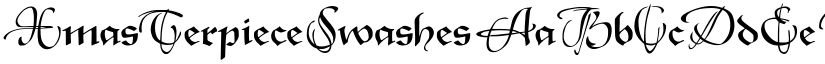 XmasTerpieceSwashes font