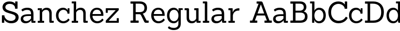 Sanchez Regular font