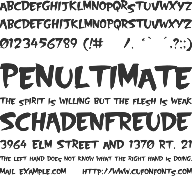 SkyScrappers font preview