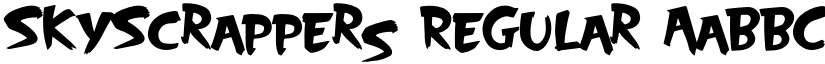 SkyScrappers Regular font