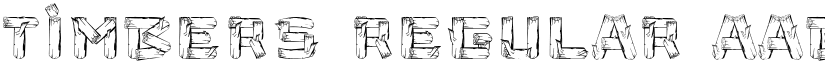 Timbers Regular font