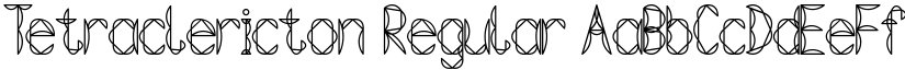 Tetraclericton Regular font