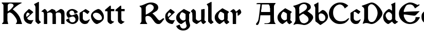 Kelmscott Regular font