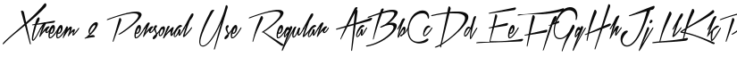 Xtreem 2 Personal Use font download