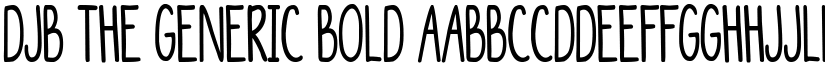 DJB The Generic Bold font