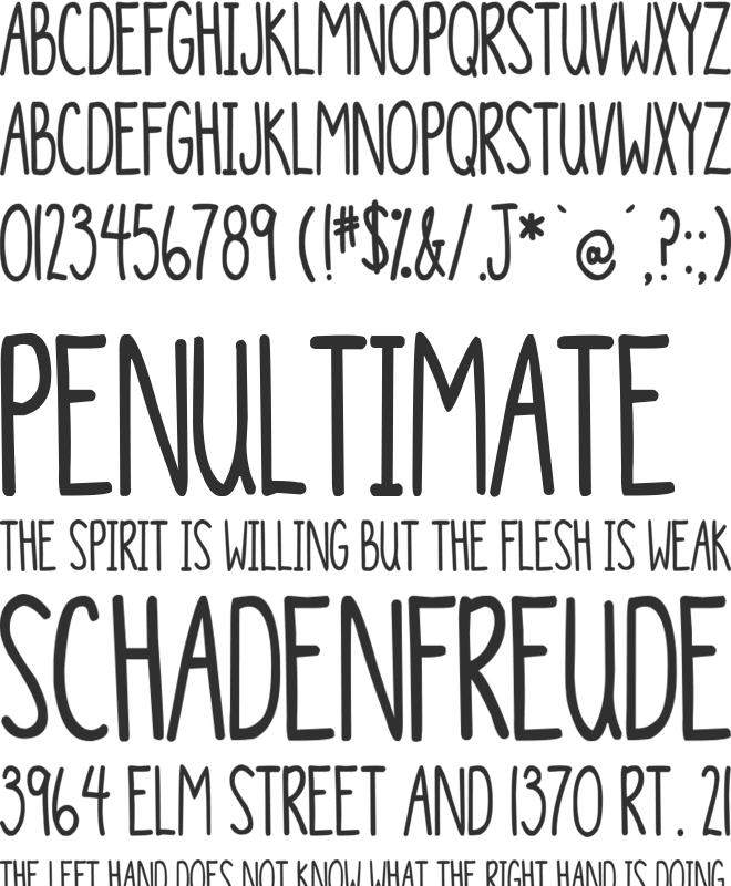DJB The Generic font preview