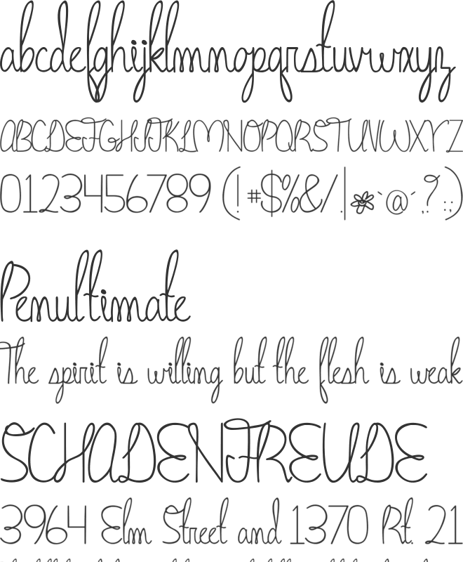 Madison font preview