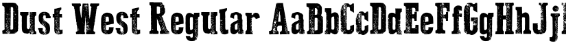 Dust West Regular font