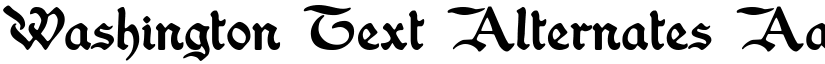 Washington Text Alternates font