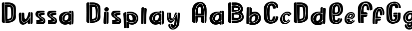 Dussa Display font