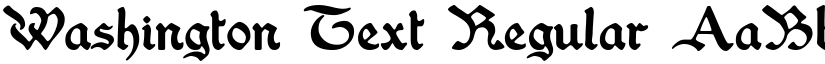 Washington Text Regular font