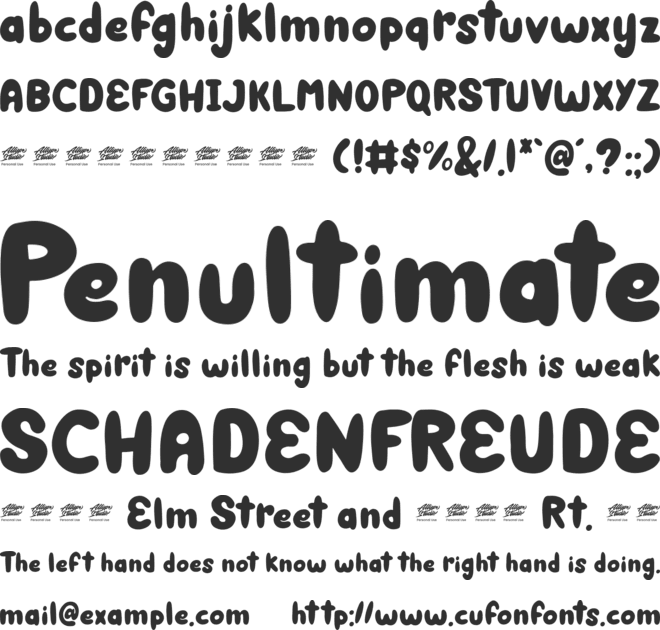 Sweetie Summer - Personal Use font preview
