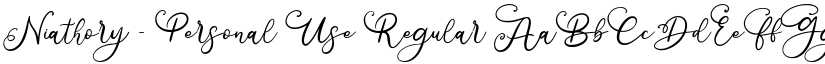 Niathory - Personal Use Regular font