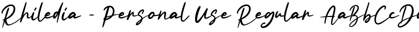 Rhiledia - Personal Use Regular font