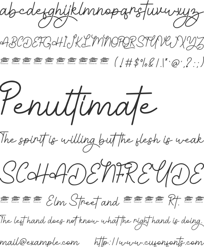 Diolitha - Personal Use font preview