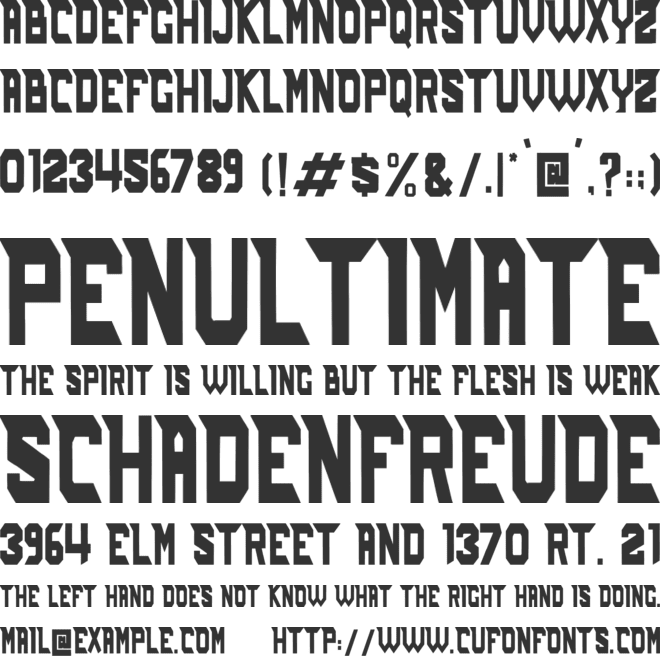 Mandala font preview