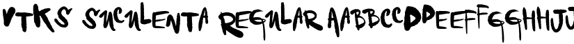 Vtks Suculenta Regular font