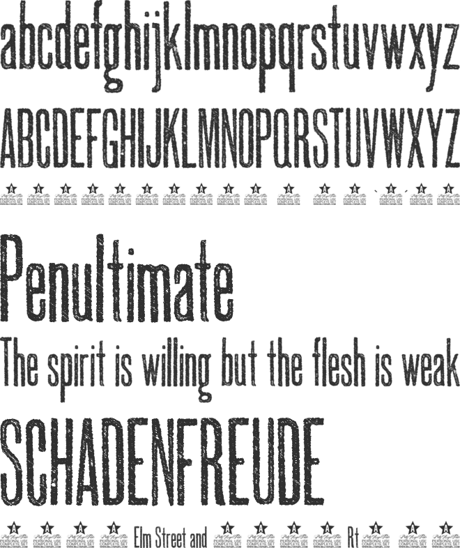 SUBURBIA PERSONAL USE font preview