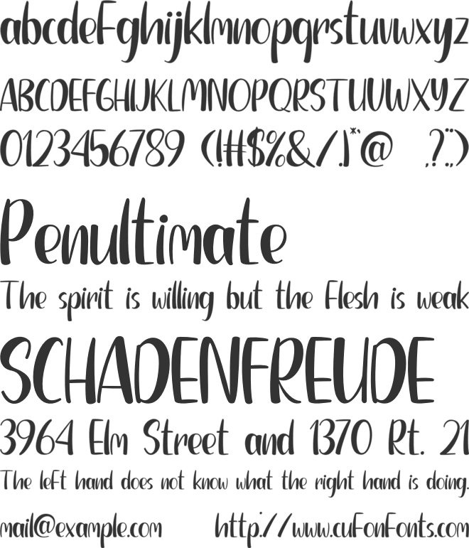 Ocean Summer font preview