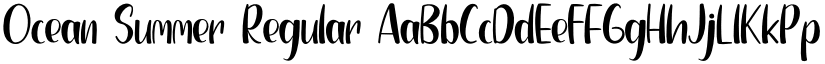 Ocean Summer Regular font