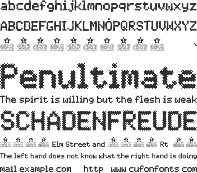 Love Glitch Personal Use font preview