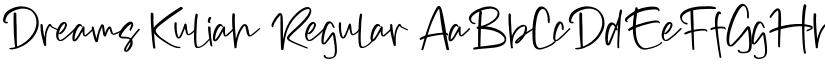 Dreams Kuliah Regular font