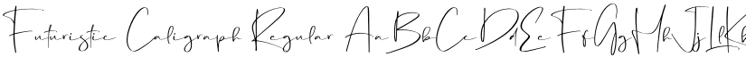 Futuristic Caligraph Regular font