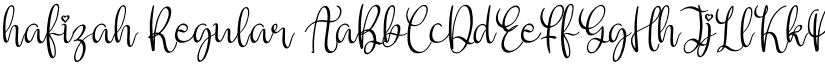 hafizah Regular font