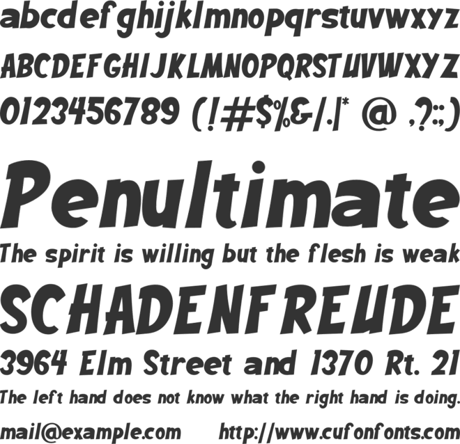 Mocklips font preview