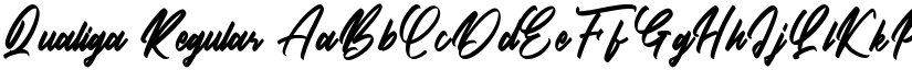 Qualiga Regular font