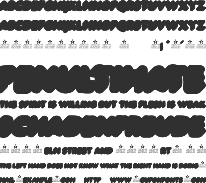 SLIME EXTRA PERSONAL USE font preview