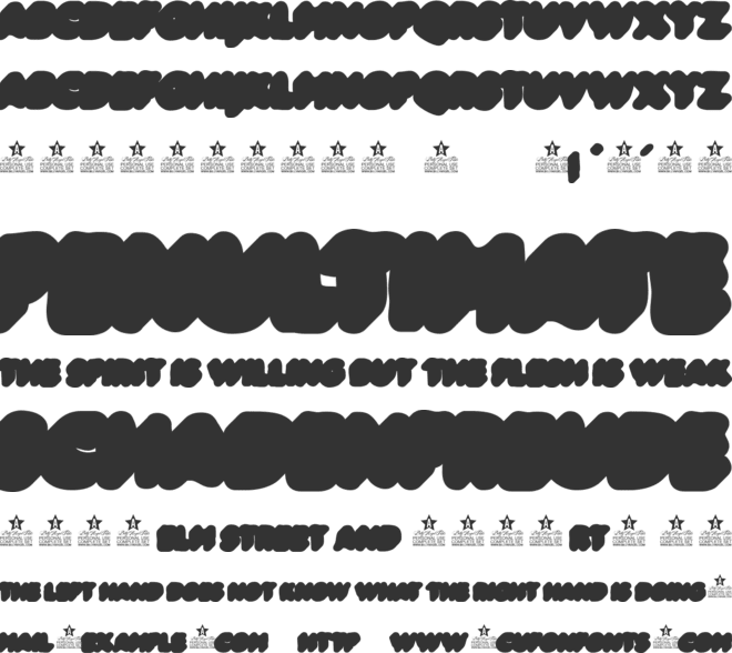 SLIME EXTRA PERSONAL USE font preview