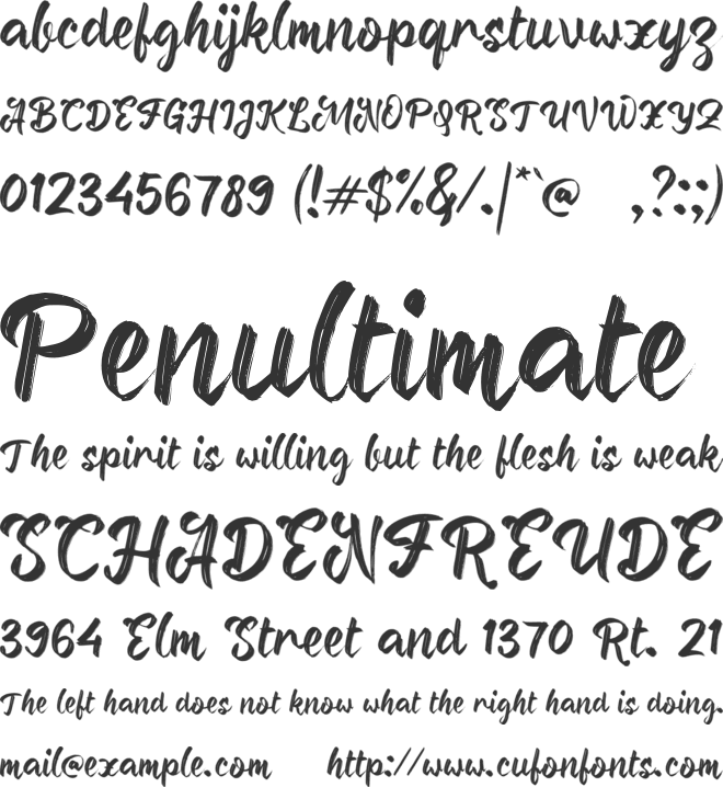 b Berkhitan font preview