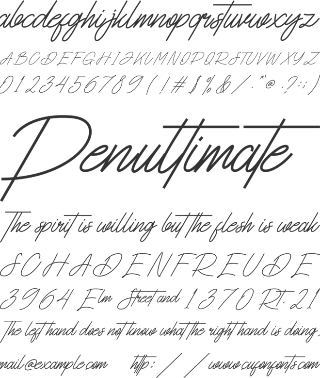 Dhestora font preview