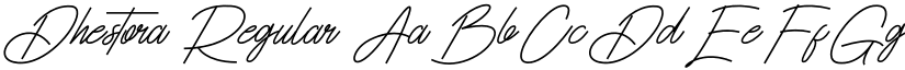 Dhestora Regular font