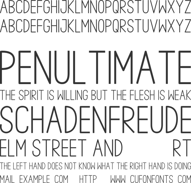 House Signature Sans font preview