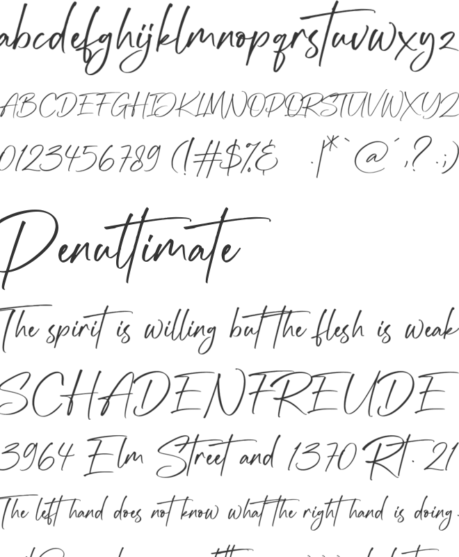 Hightlight font preview