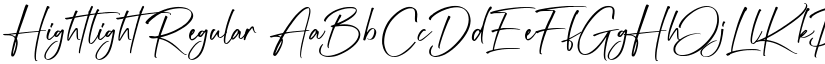 Hightlight Regular font