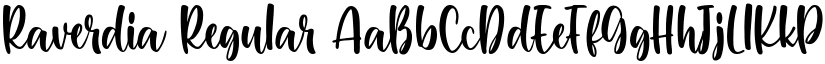 Raverdia Regular font
