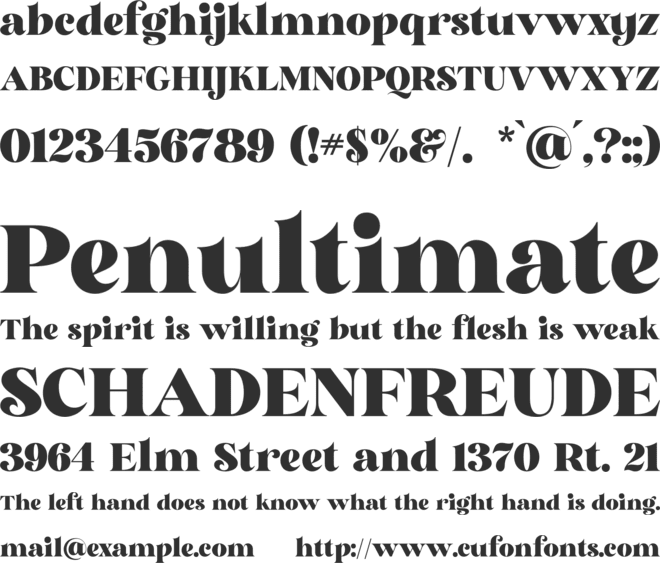 Glory Sunshine font preview
