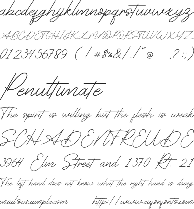 Arcamanick font preview