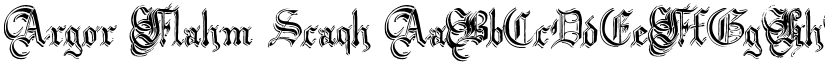Argor Flahm Scaqh font download