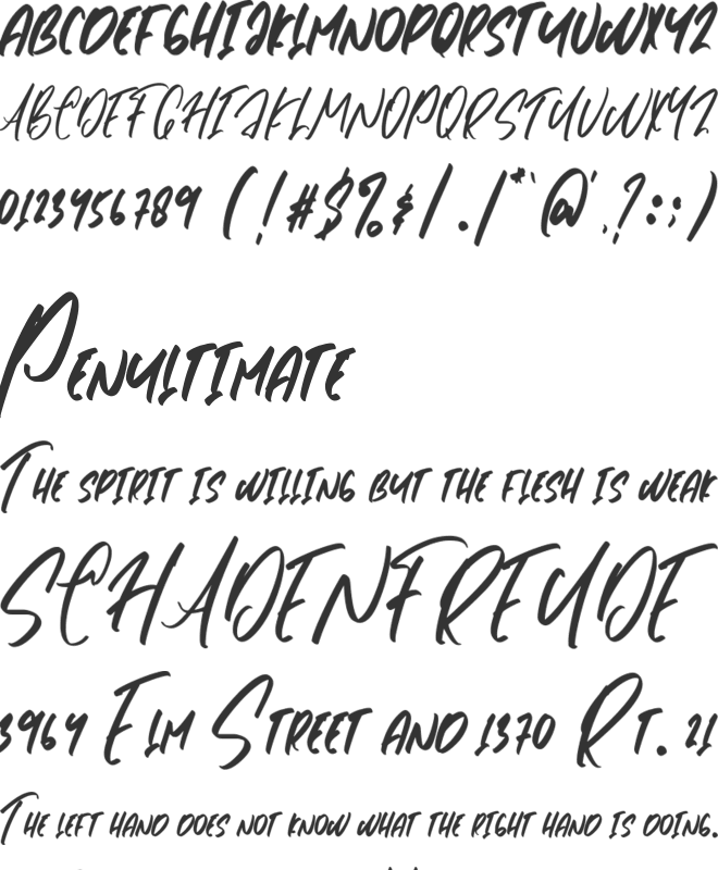 Conspiracy font preview