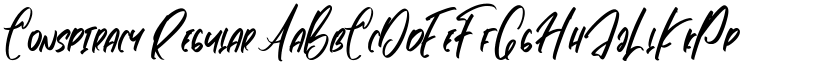 Conspiracy Regular font