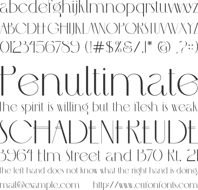 MCLASSIC FONT font preview